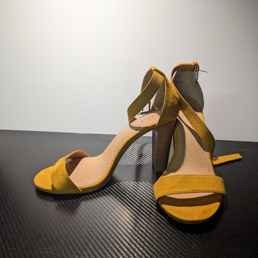 Torrid Mustard yellow Heels size 13W